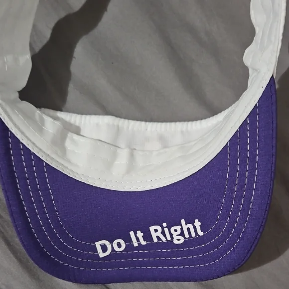 White and Purple Visor - Picture 2 of 4